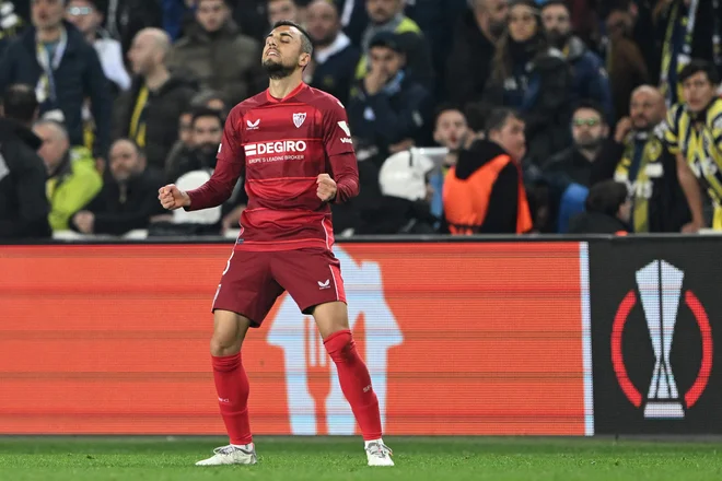 Se bodo Seviljčani veselili tudi proti Manchester Unitedu? FOTO: Ozan Kose/AFP
