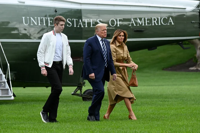 Predsednik Trump naj bi Melanio varal kmalu po rojstvu sina Barrona. Foto Erin Scott/Reuters
