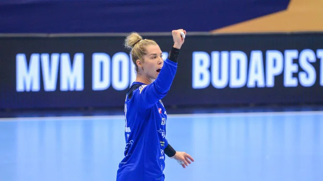 Barbara Arenhart je zaustavila 18 žog. FOTO: RK Krim
