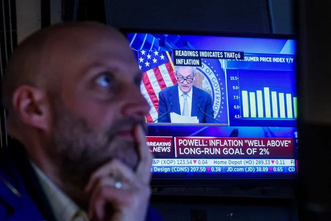 Trenutno bančno krizo nekateri vidijo kot neposredno posledico strožje denarne politike ameriške centralne banke Fed.
Foto Brendan McDermid/Reuters