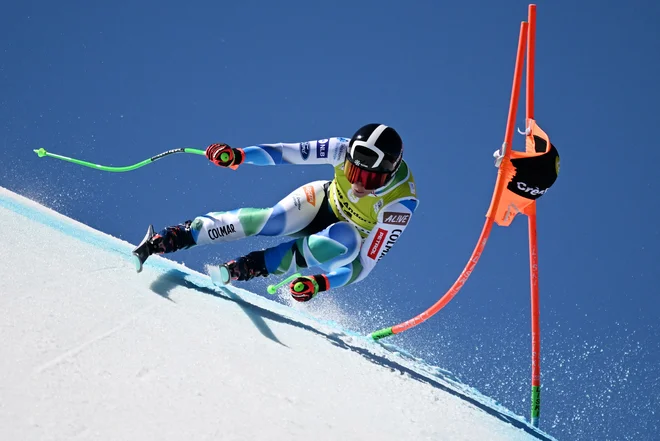 Ilka Štuhec je bila v superG za državno prvenstvo diskvalificirana. FOTO: Lionel Bonaventure/AFP