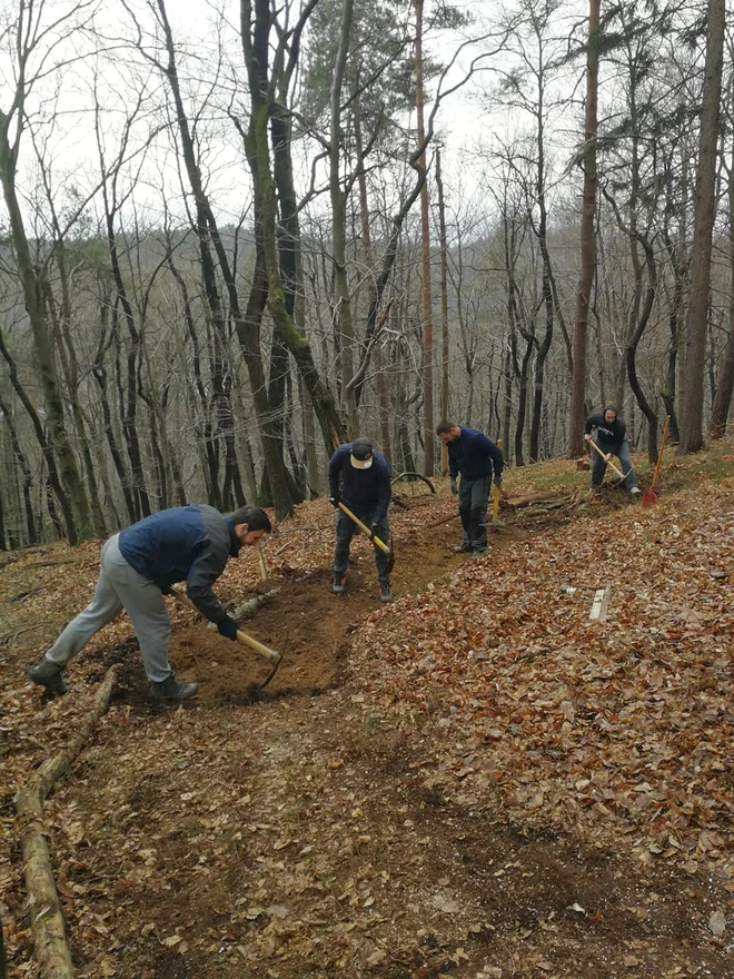 Delovne akcije na Golovcu FOTO: Golovec Trails