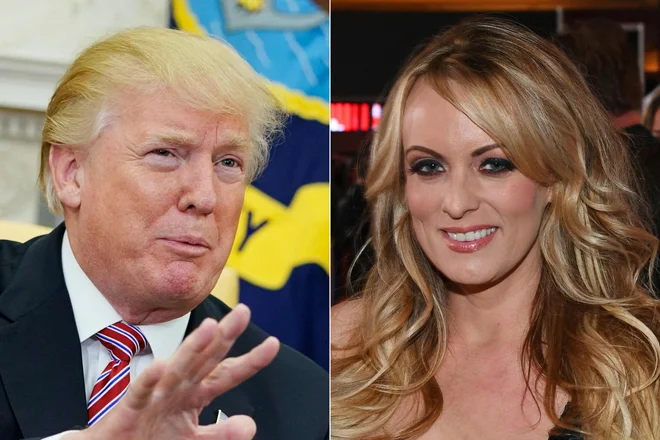 Pornozvezdnica Stormy Daniels je prejela 130.000 dolarjev. FOTO: Mandel Ngan/AFP