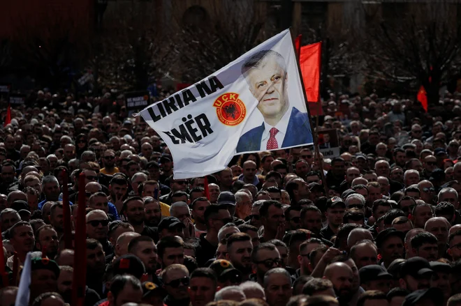 Thaci je vodil PDK, dokler se ni leta 2020 predal haaškemu sodišču. FOTO: Reuters