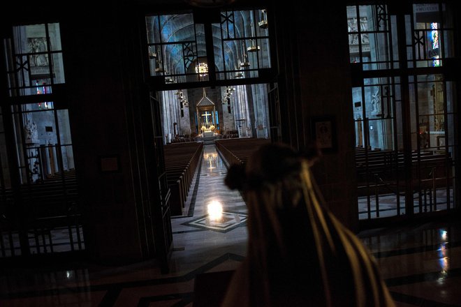 Katedrala v Baltimoru FOTO: Brendan Smialowski/AFP