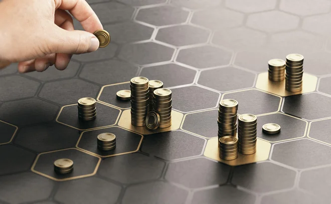 Razpršenost finančnih naložb je prva med paradigmami učinkovitega vlaganja. Vedno moramo imeti več kot eno naložbo in med seboj se morajo razlikovati. FOTO: Olivier Le Moal/Shutterstock