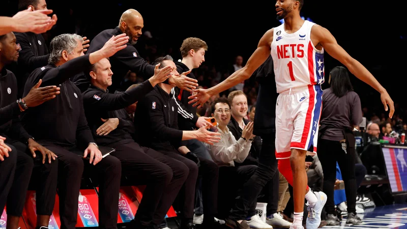 Mikal Bridges za zdaj v karieri še ni izpustil niti ene tekme; ta čas je pri številki 391. FOTO: Sarah Stier/AFP
