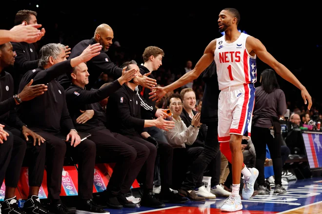 Mikal Bridges za zdaj v karieri še ni izpustil niti ene tekme; ta čas je pri številki 391. FOTO: Sarah Stier/AFP