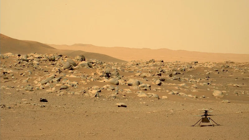 Ingenuity na površju Marsa FOTO: NASA/JPL-Caltech/ASU/MSSS

 