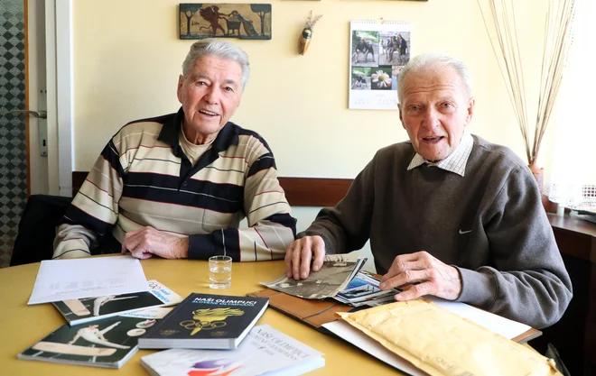 Olimpijski starosti Cveto (levo) in Janez Pavčič sta Franju Bobincu dala pobudo. FOTO: Voranc Vogel