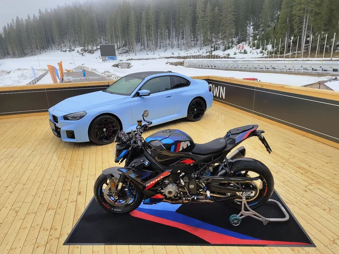 BMW M2 in motocikel M1000R 

FOTO: Jan Jolič Lieven