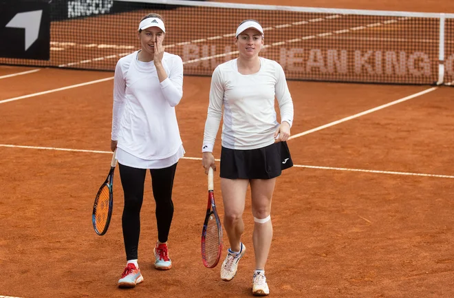 Kaja Juvan and Tamara Zidanšek sta tri dni garali za podvig. FOTO: Vid Ponikvar/Sportida