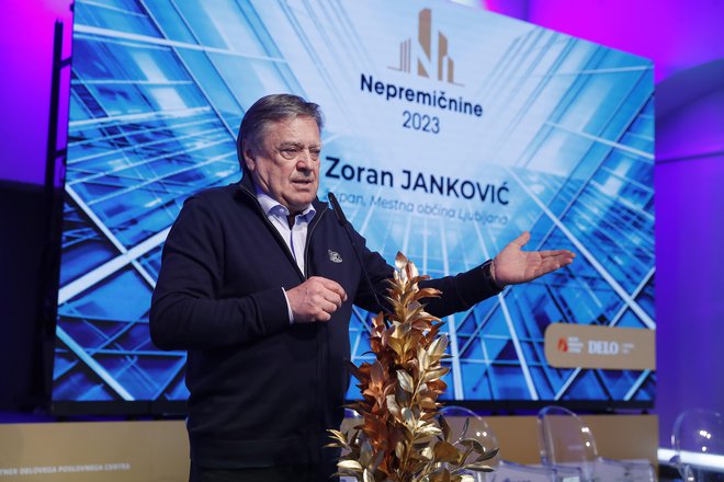 Častni nagovor je imel ljubljanski župan Zoran Janković.  FOTO: Leon Vidic/Delo