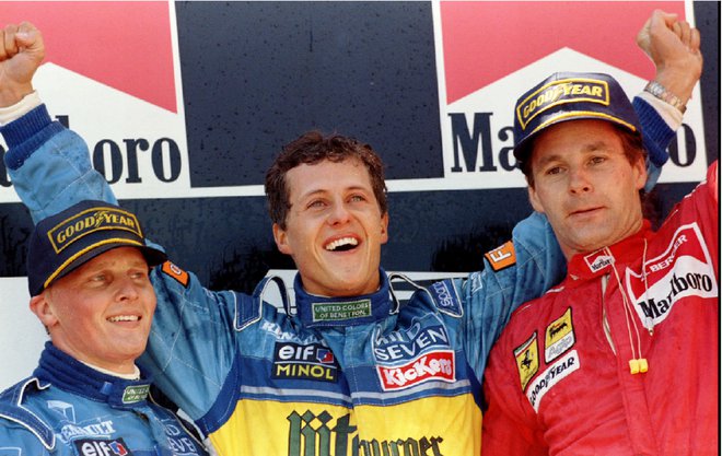 Gerhard Berger (desno) je bil najprej tekmec Michaelu Schumacherju, potem pa še pomočnik pori Ferrariju. FOTO:  Reuters Pictures