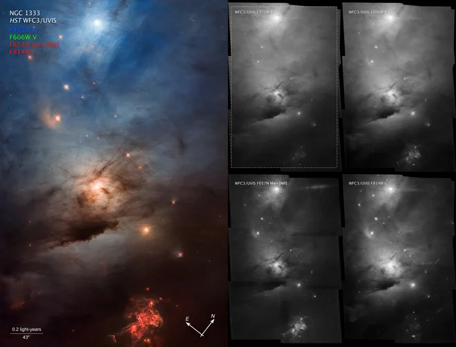 NGC 1333. FOTO: NASA, ESA, STScI

 