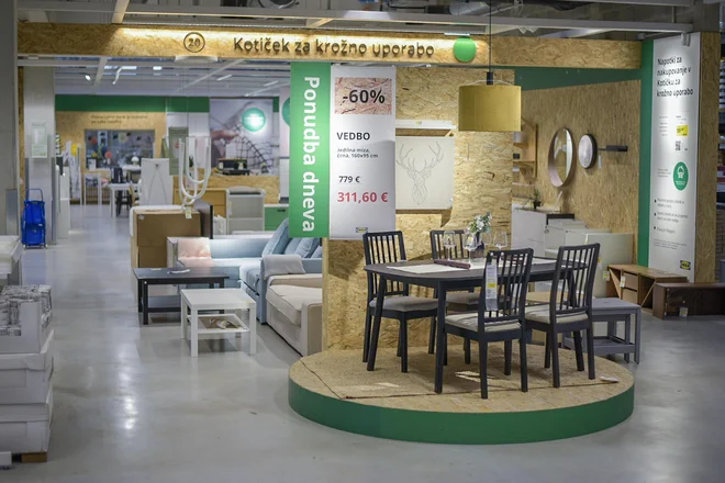 Kotiček za krožno uporabo. FOTO: Podjetje IKEA