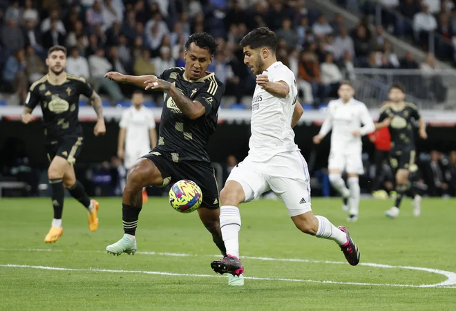 Marco Asensio je bil eden od strelcev za Madridčane. FOTO: Juan Medina/Reuters