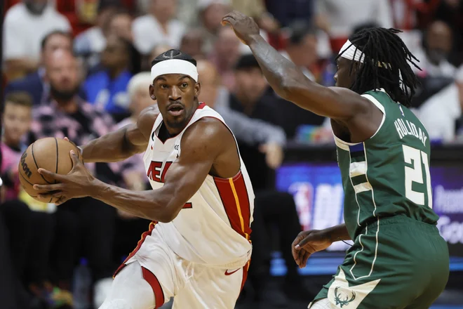 Jimmy Butler je Miami popeljal do zmage. FOTO: Sam Navarro/USA Today Sports