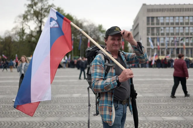 Protest kmetov. FOTO: Črt Piksi/Delo