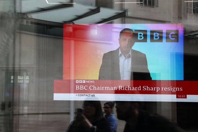 Richard Sharp je bil na čelu programskega sveta BBC od leta 2021. Foto: REUTERS/Henry Nicholls