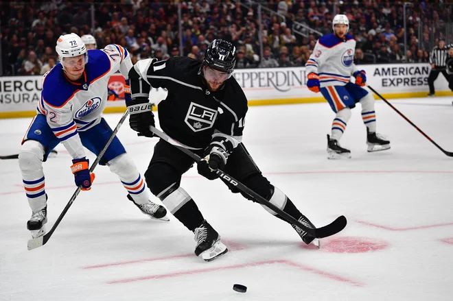 Anže Kopitar je bil vnovič med najbolj aktivnimi na ledu. FOTO: Gary A. Vasquez/USA Today Sports