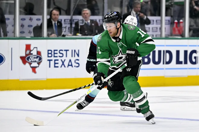 Prvo tekmo polfinala zahoda je prav tako v gosteh proti Dallas Stars dobilo moštvo Seattle Kraken. FOTO: Jerome Miron/USA Today Sports, Reuters Con