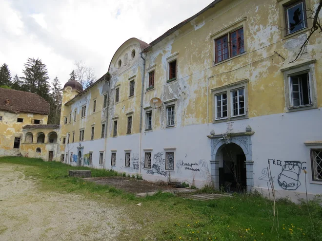 Morebitni kupec bo moral v obnovo dvorca vložiti okoli dva milijona evrov. FOTO: Bojan Rajšek/Delo
