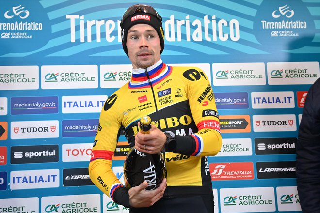 Primož Roglič se je letos že izkazal z zmagama na dirkah Tirreno–Adriatico in po Kataloniji. FOTO: Gian Mattia d'Alberto/LaPresse
