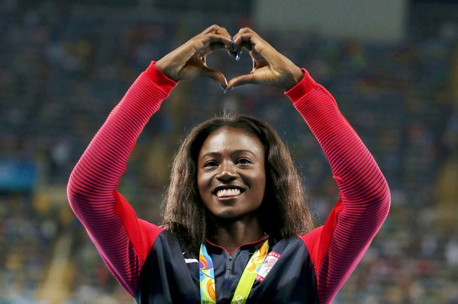 Tori Bowie je leta 2016 osvojila srebrno kolajno na olimpijskih igrah v teku na 100 metrov, leta 2017 pa je bila svetovna prvakinja. FOTO: Gonzalo Fuentes/Reuters