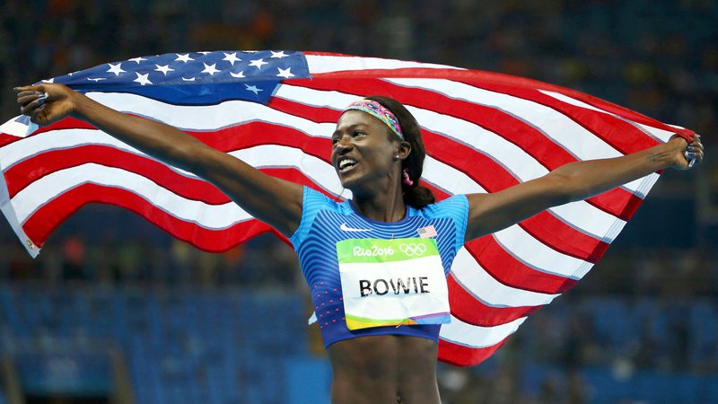 Fotografija: Tori Bowie je leta 2016 osvojila srebrno kolajno na olimpijskih igrah v teku na 100 metrov, leta 2017 pa je bila svetovna prvakinja. FOTO: Murad Sezer/Reuters