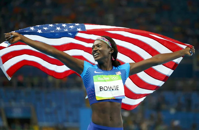 Tori Bowie je leta 2016 osvojila srebrno kolajno na olimpijskih igrah v teku na 100 metrov, leta 2017 pa je bila svetovna prvakinja. FOTO: Murad Sezer/Reuters