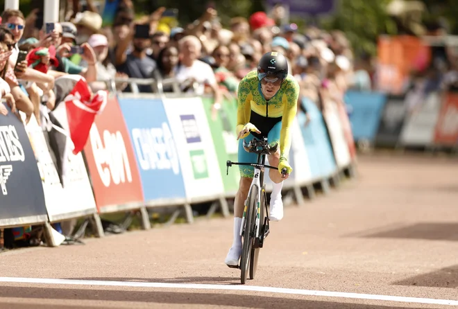 Primožu Rogliču bo na Giru v ekipi Jumbo-Visme naknadno pomagal Avstralec Rohan Dennis (na fotografiji). FOTO: Jason Cairnduff/Reuters