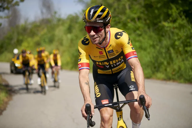 Primož Roglič je samozavesten pred začetkom 106. Gira. FOTO: Bram Berkien/Jumbo Visma