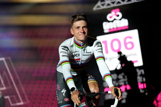 Remco Evenepoel je zelo samozavesten. FOTO: Gian Mattia D'alberto/lapresse Lapresse