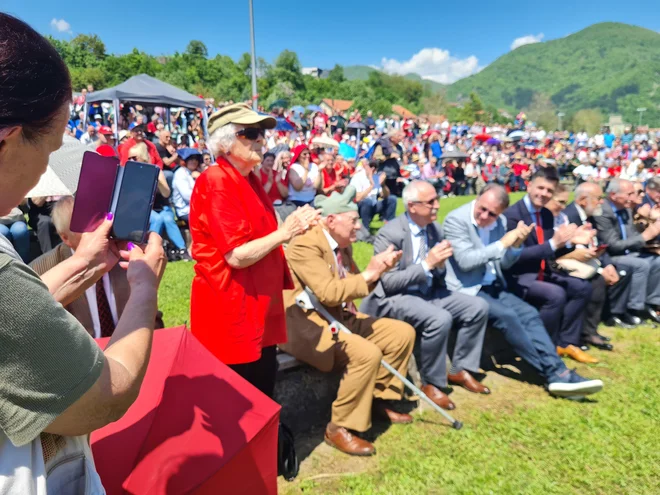 Nekdanja slovenska partizanka in upokojena novinarka Valerija Skrinjar Tvrz. FOTO: Bojan Rajšek/Delo