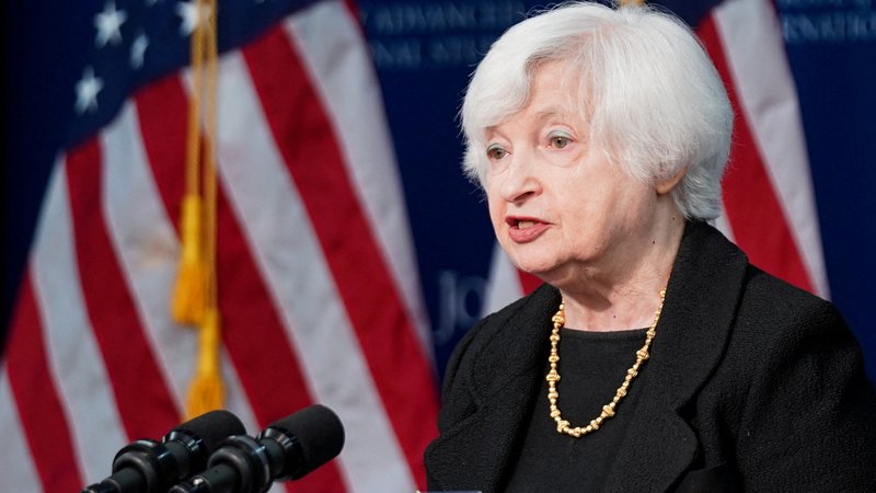 Fotografija: Finančna ministrica Janet Yellen je napovedala skorajšnjo nesposobnost odplačevanja dolga in drugih obveznosti. FOTO: Sarah Silbiger/Reuters