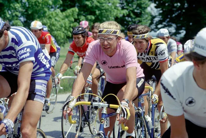 Fignon v rožnati majici FOTO: Gazetta.it