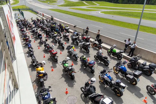 Motoristični trening. FOTO: Zavarovalnica Triglav