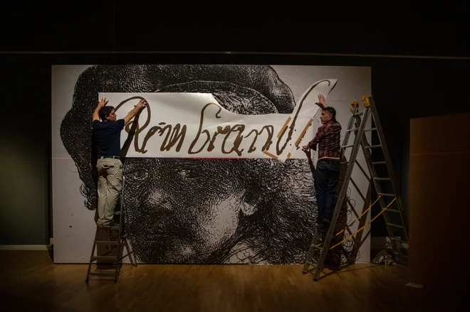 Razstava Rembrandt. Grafike največjega starega mojstra je vsestransko zahteven organizacijski podvig. FOTO: Voranc Vogel