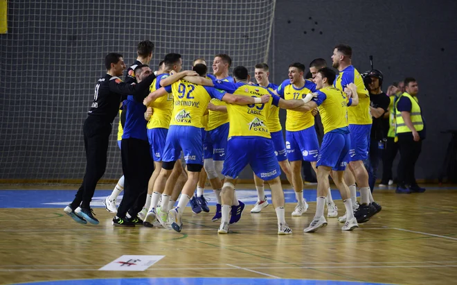 Celjski rokometaši lahko proslavljajo še drugo slovensko lovoriko v sezoni- FOTO: Slavko Kolar