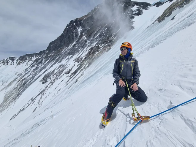 Andrej Gradišnik med odpravo Everest 23'. FOTO: Osebni arhiv