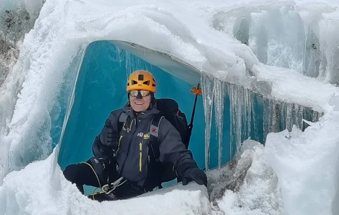 Andrej Gradišnik med odpravo Everest 23'. FOTO: Osebni arhiv