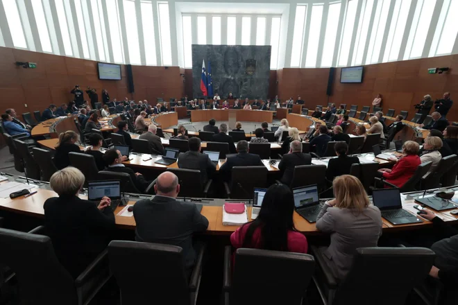 Poslanci bodo o rebalansu državnega proračuna 2023 glasovali v četrtek. FOTO: Črt Piksi/Delo