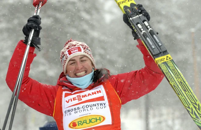 Slavljenje skupne zmage v svetovnem pokalu leta 2012 v švedskem Falunu. FOTO: Anders Wiklund/Reuters