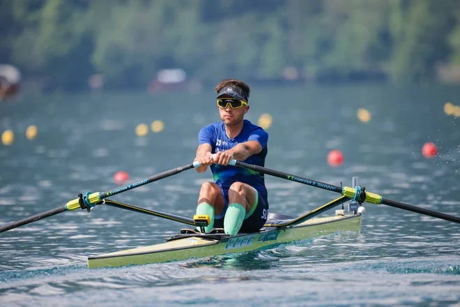Rajko Hrvat je priveslal v finale lahkih skifistov. FOTO: VZS