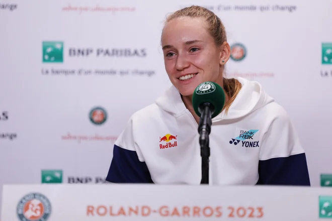 Jelena Ribakina se je morala predčasno posloviti od Roland Garrosa. FOTO: Thomas Samson/AFP
