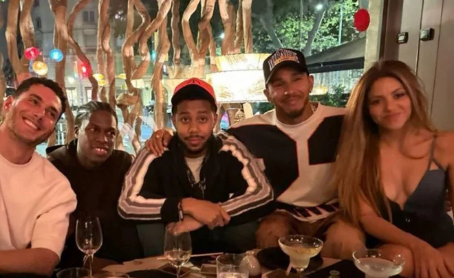 Shakira se je Hamiltonu pridružila na zabavi. FOTO: instagram