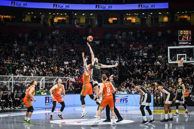 Vzdušje v Štark Areni je bilo vnovič izvrstno. FOTO: KK Partizan