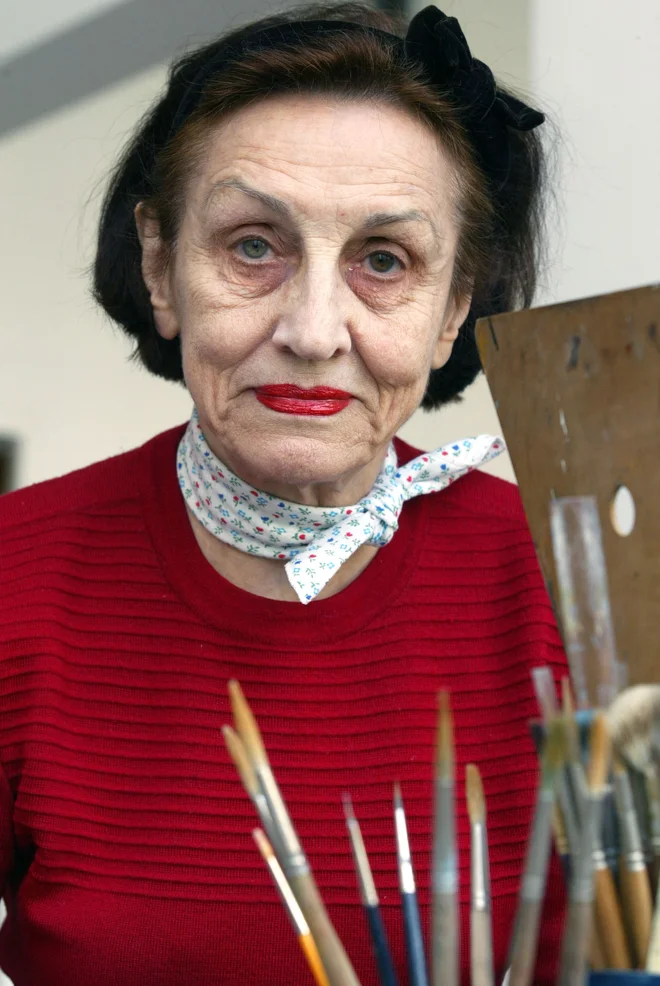 Françoise Gilot pred dvema desetletjema. FOTO: Jean-Pierre Muller/AFP