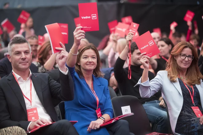 Ena od tem klavzure SD bodo tudi evropske volitve, na katerih se Matjaž Nemec poteguje za nosilca liste. FOTO: Jure Eržen/Delo